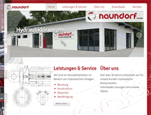 Tablet Screenshot of naundorf-gmbh.de